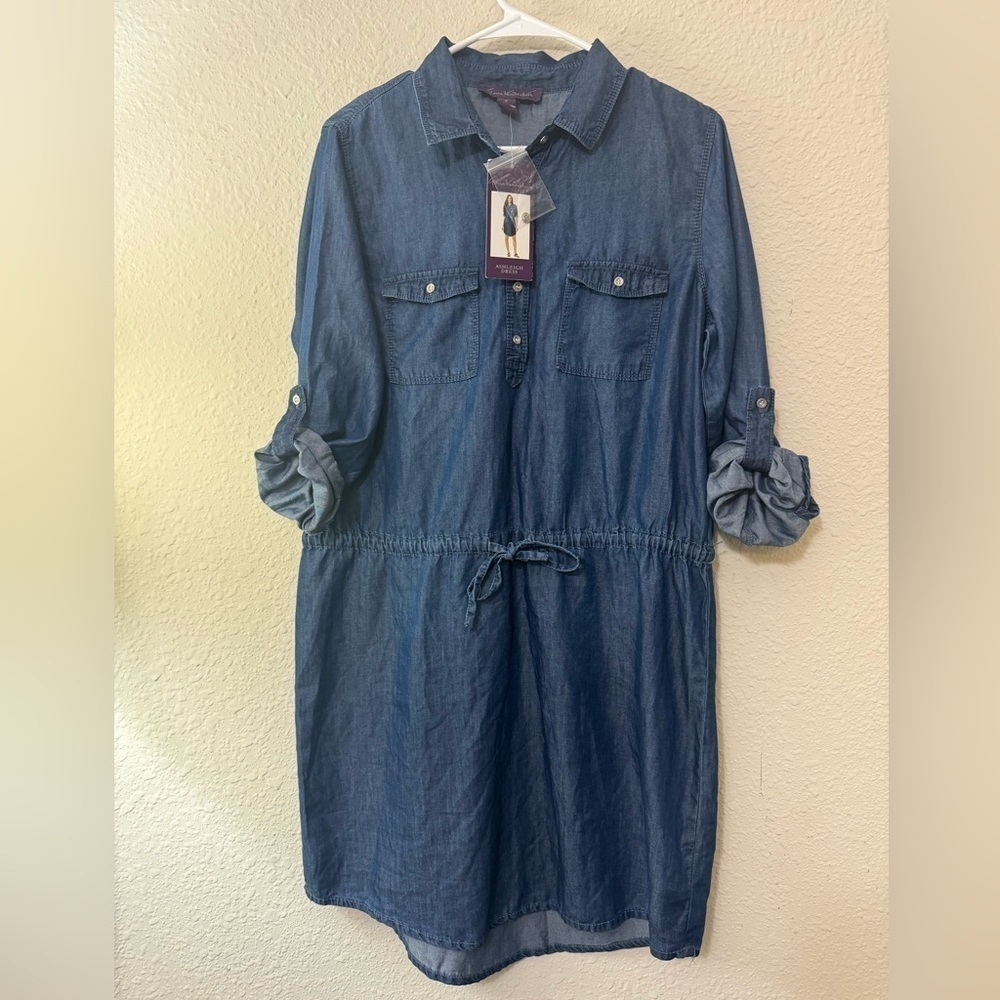 Denim Blue Shirt Dress
